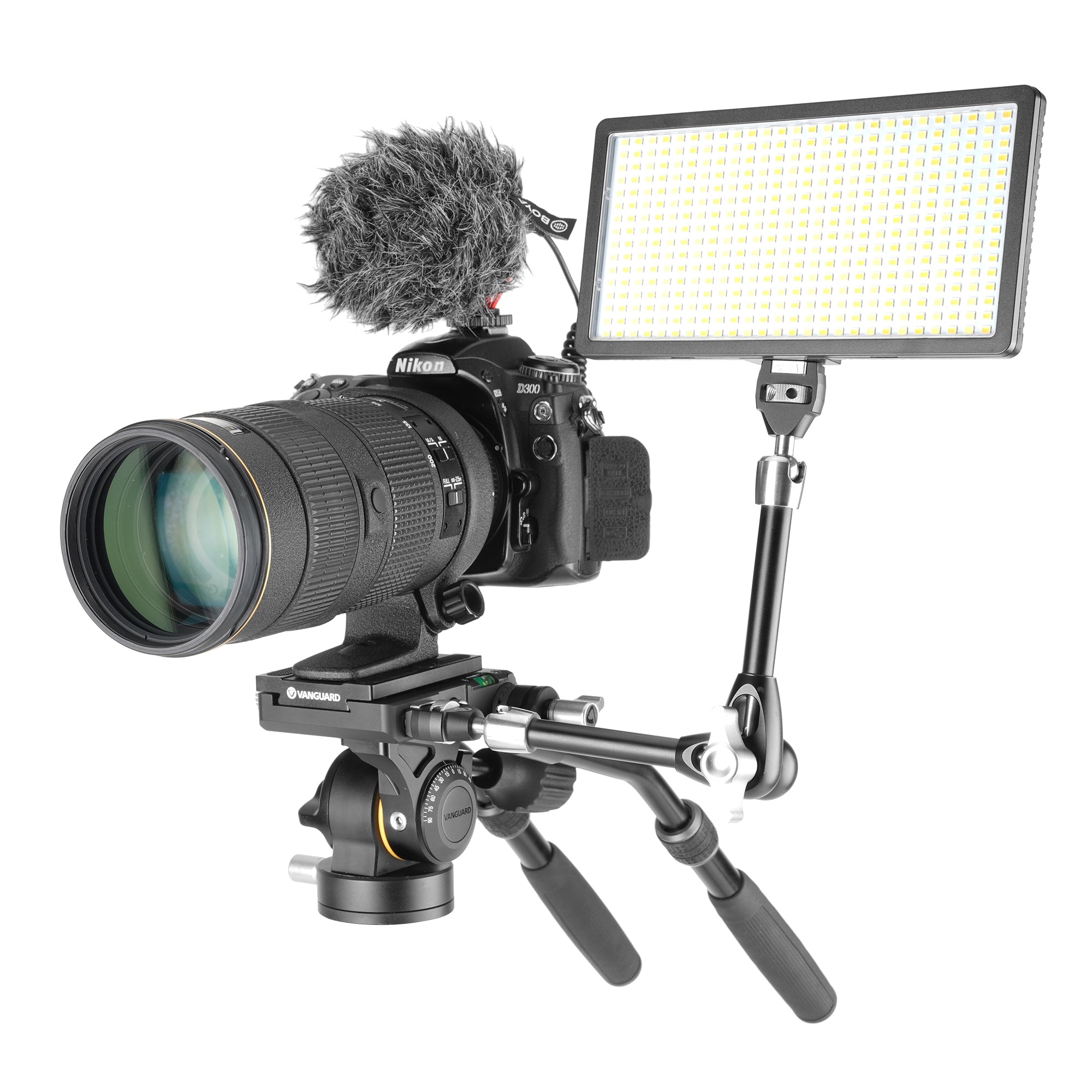 Camera video con accessori